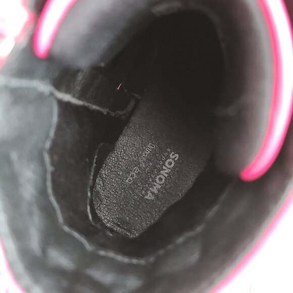 Sonoma Girls Hot Pink Combat Boots Lace Up Zipper Size 3 - Picture 9 of 13